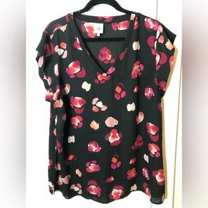Black Floral Peony Cabi top